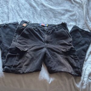 Empyre Baggy Black Corduroys